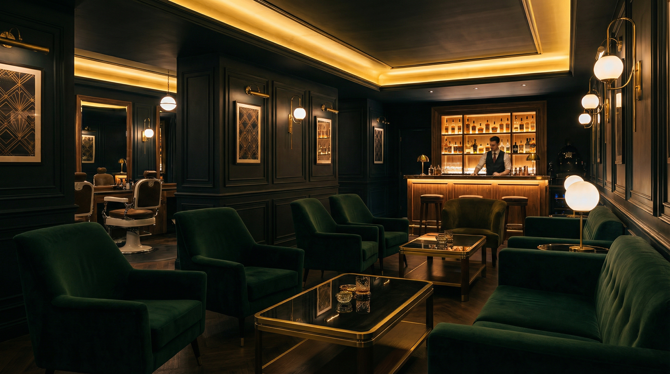 Prime Barbershop Interior